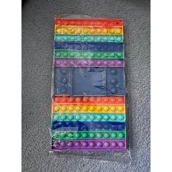 Pop Kids Games Fidget Toy Pop Rainbow Game Board Fidget Popper Toy Sensory New - Picture 1 of 9